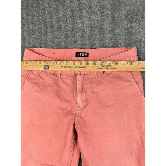 Neuw Pants Men's W32 x L28 Pink Denim Straight Leg Chino Australia - Picture 2 of 9